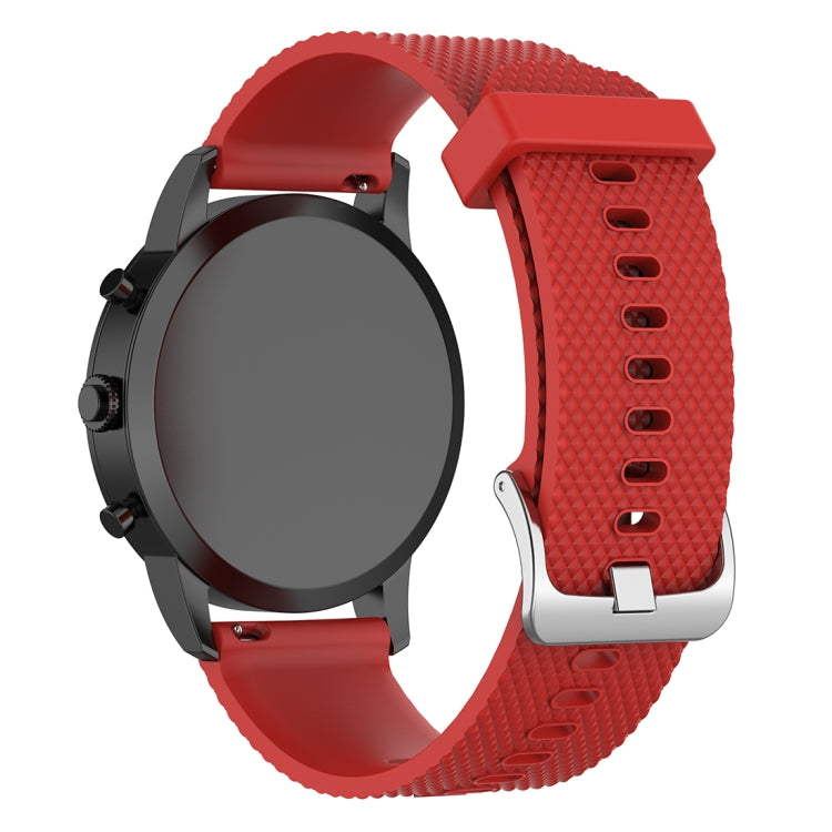 22mm Texture Silicone Wrist Strap Watch Band for Fossil Hybrid Smartwatch HR, Male Gen 4 Explorist HR, Male Sport