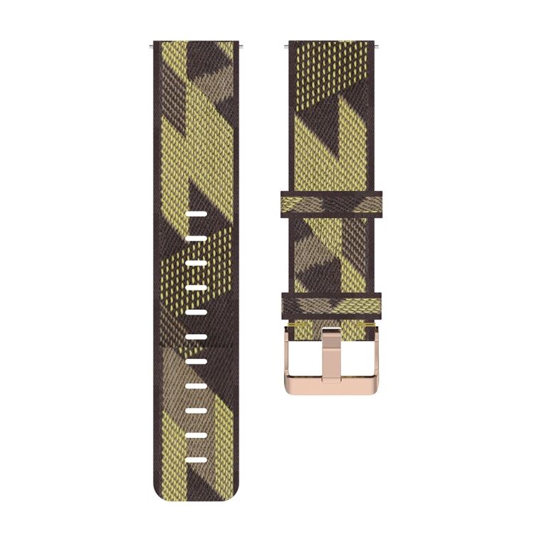23mm Stripe Weave Nylon Wrist Strap Watch Band for Fitbit Versa 2, Fitbit Versa, Fitbit Versa Lite, Fitbit Blaze