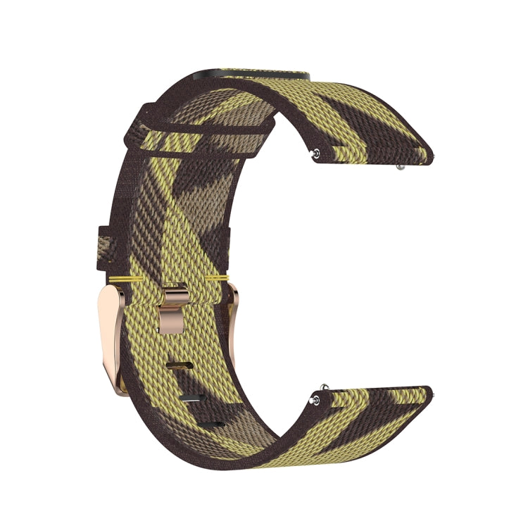 23mm Stripe Weave Nylon Wrist Strap Watch Band for Fitbit Versa 2, Fitbit Versa, Fitbit Versa Lite, Fitbit Blaze
