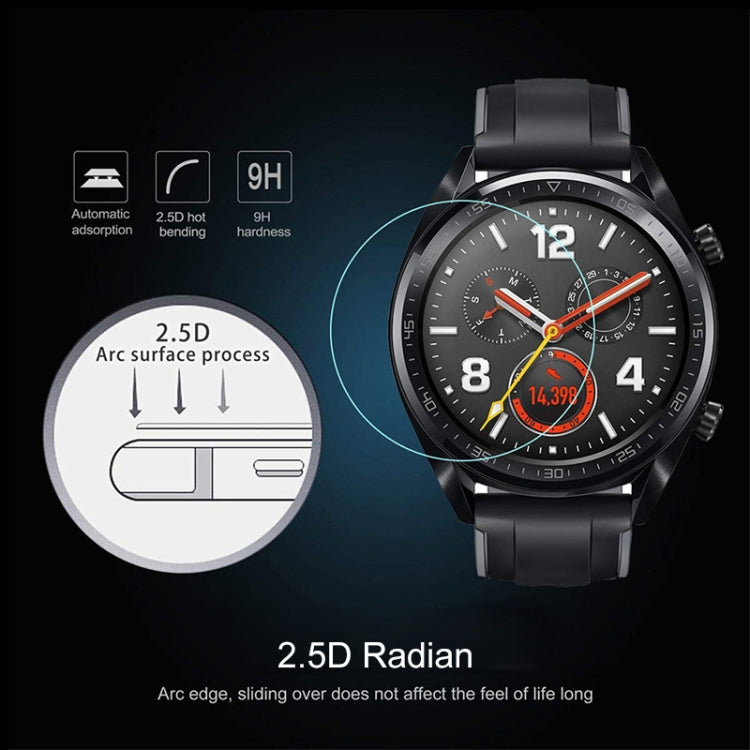 25mm Diametral Universal Tempered Glass Film for Galaxy, LG, Sony, Huawei, Garmin, 25mm