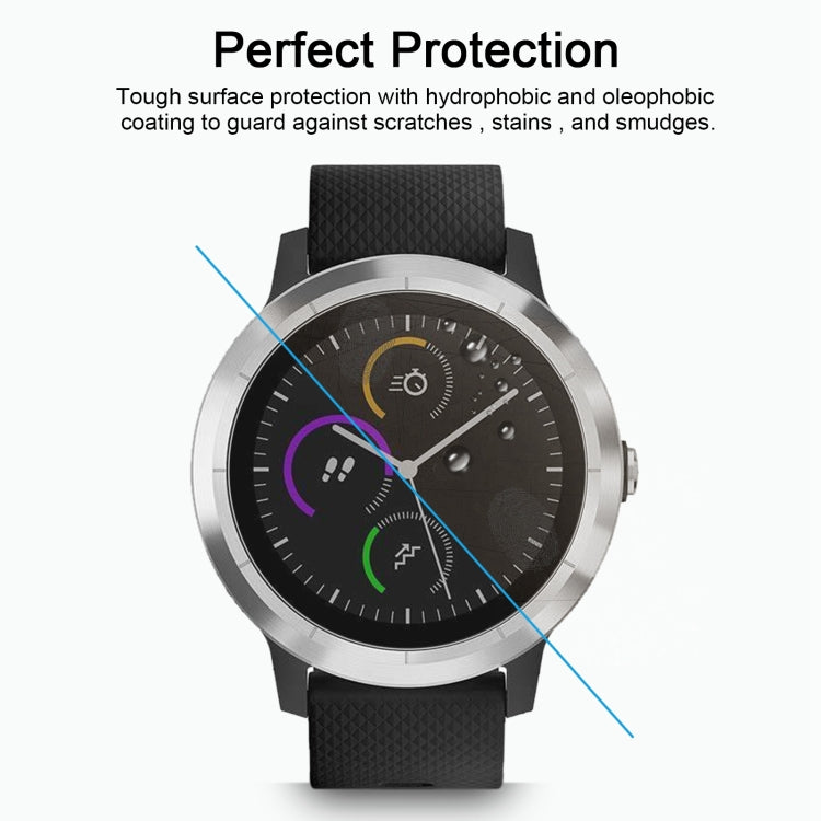 2 PCS ENKAY Hat-Prince for Garmin vivoactive 3 Smart Watch 0.2mm 9H Surface Hardness 2.15D Explosion-proof Tempered Glass Screen Film