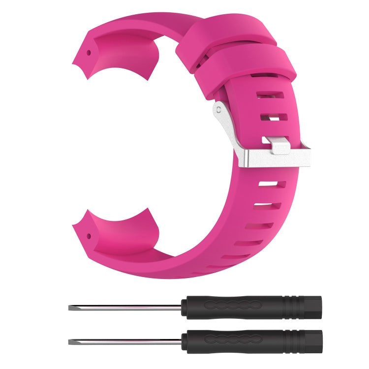Bracelet de montre en silicone noir pour Suunto Core ALU