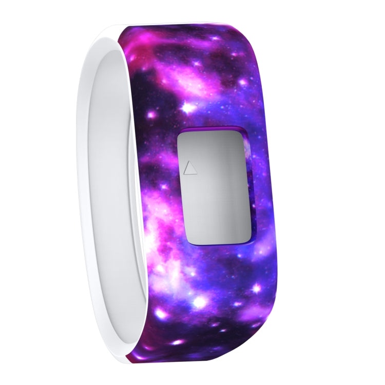 Bracelet de montre sport en silicone à motif de plumes colorées pour Garmin Vivofit JR, taille S