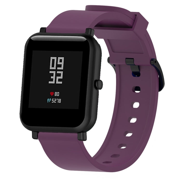 Bracelet de montre sport en silicone brillant pour Huami Amazfit Bip Lite version 20 mm