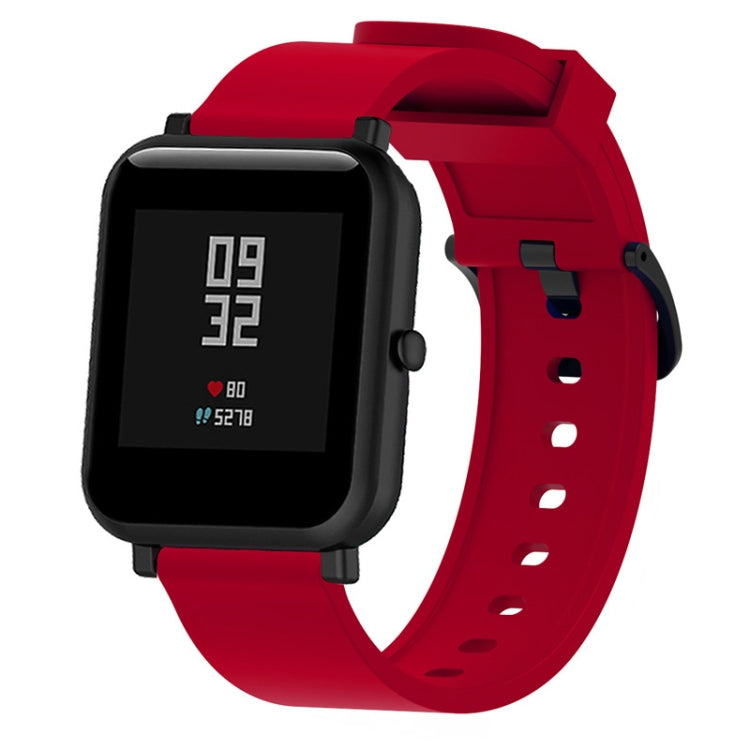 Bracelet de montre sport en silicone brillant pour Huami Amazfit Bip Lite version 20 mm