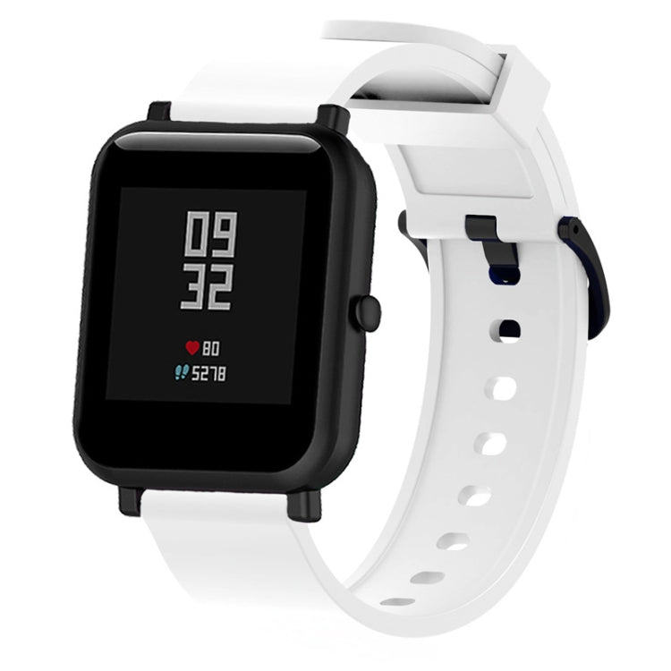 Bracelet de montre sport en silicone brillant pour Huami Amazfit Bip Lite version 20 mm