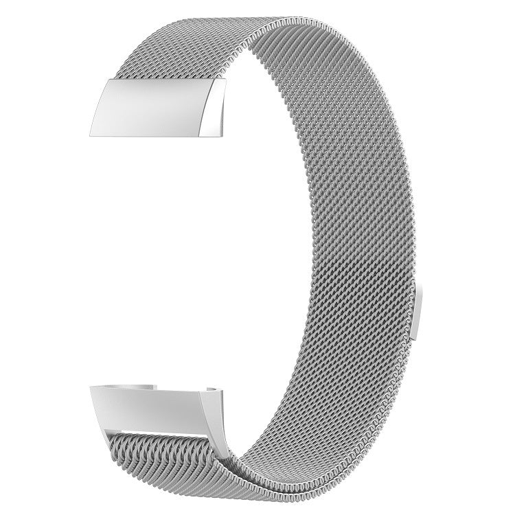 Bracelet de montre magnétique en acier inoxydable pour Fitbit Charge 3, taille S, 187 x 18 mm