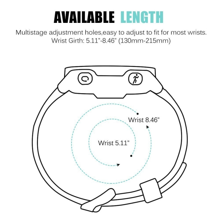 Bracelet de montre sport en silicone pour Garmin Forerunner 235