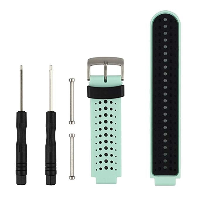 Two-colour Silicone Sport Watch Band for Garmin Forerunner 230 / 235 / 620 / 630 / 735XT