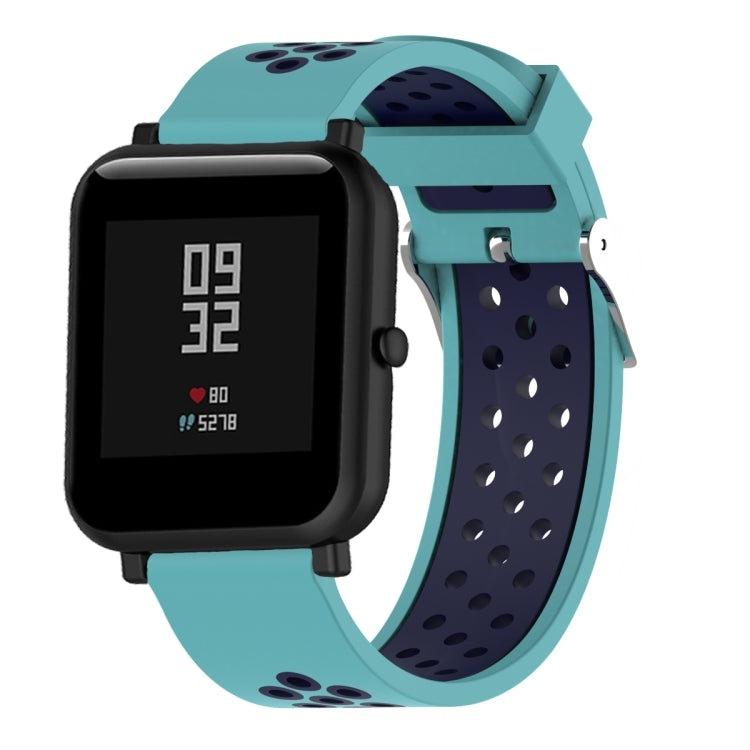 Double Colour Silicone Sport Watch Band for Xiaomi Huami Amazfit Bip Lite Version 20mm
