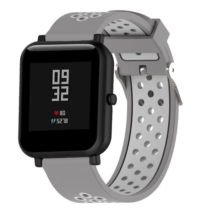 Double Colour Silicone Sport Watch Band for Xiaomi Huami Amazfit Bip Lite Version 20mm