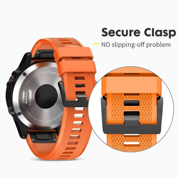 Quick Removable Silicone Watch Band for Fenix 5 22mm