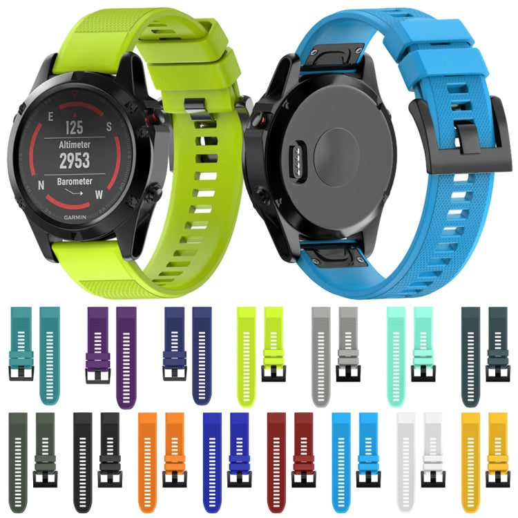 Quick Removable Silicone Watch Band for Fenix 5X 26mm