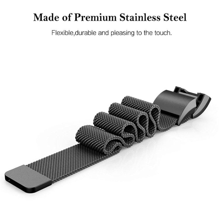 Smart Watch Stainless Steel Watch Band for FITBIT Charge 2, Size: L