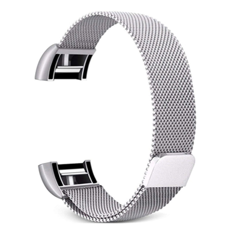 Smart Watch Stainless Steel Watch Band for FITBIT Charge 2, Size: L