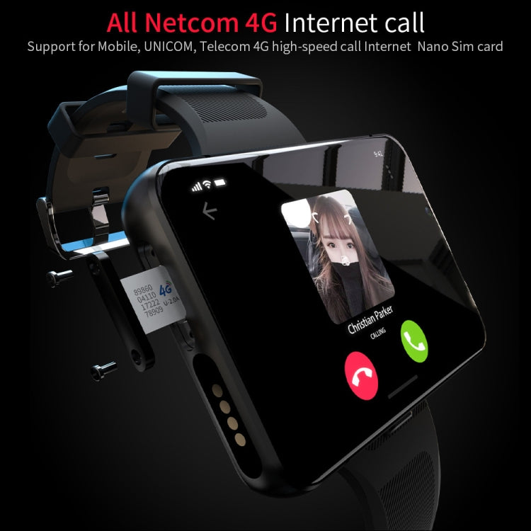 LOKMAT APPLLP Max 4G Call Smart Watch, 2.88 inch MTK6761 Quad Core, 6GB+128GB, Android  9.0, GPS, Heart Rate
