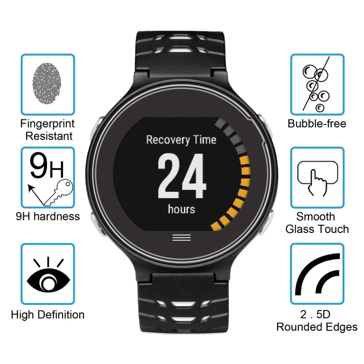 2 PCS ENKAY Hat-Prince for Garmin Forerunner 630 Smart Watch 0.2mm 9H Surface Hardness 2.15D Explosion-proof Tempered Glass Screen Film