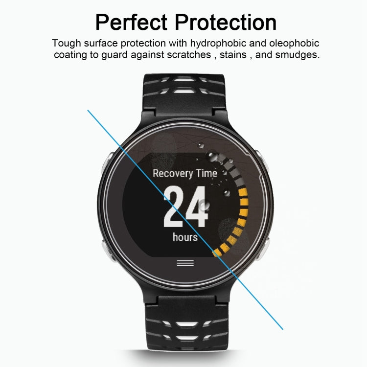 2 PCS ENKAY Hat-Prince for Garmin Forerunner 630 Smart Watch 0.2mm 9H Surface Hardness 2.15D Explosion-proof Tempered Glass Screen Film