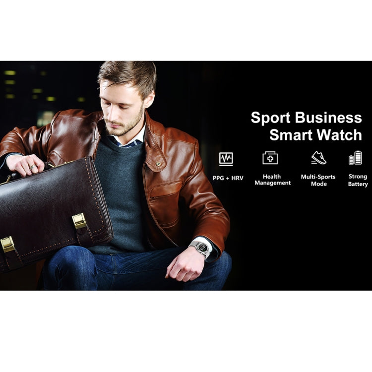 Montre connectée DT28 1,54 pouce, bracelet en silicone étanche IP68, Bluetooth 4.2, prise en charge des rappels d'appels entrants, surveillance de la pression artérielle et paiement par carte