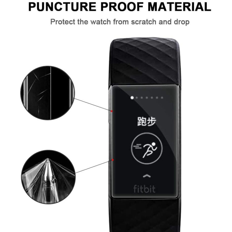 5 PCS  for Fitbit Charge 3 / 4 TPU Soft Explosion-proof Screen Film, For Fitbit Charge 3