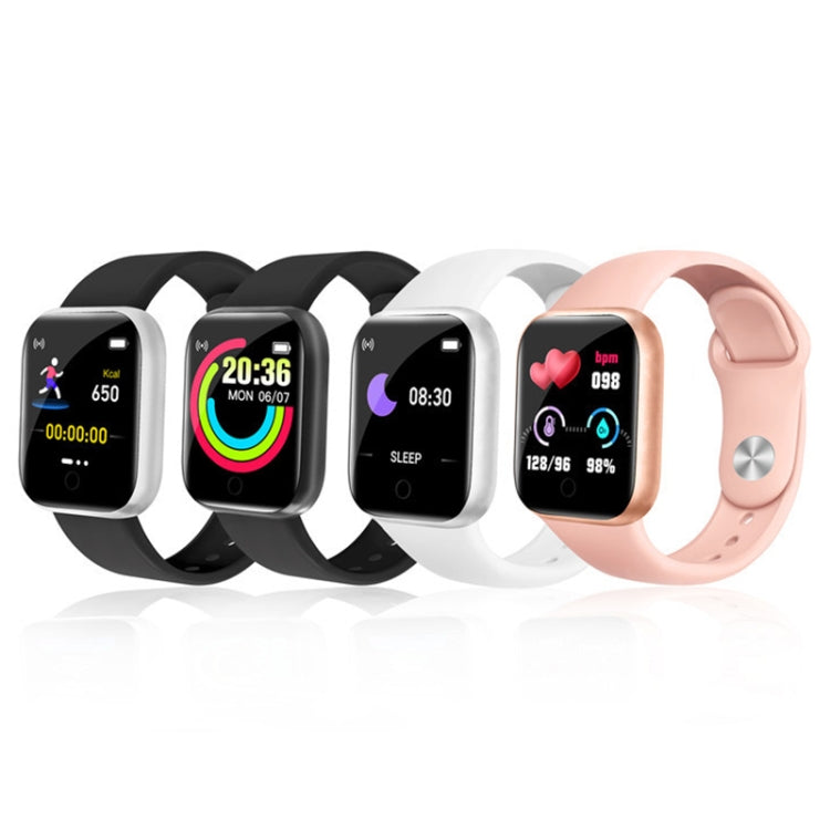 Y68 1.44 inch Smart Watch, Support Heart Rate Blood Pressure Blood Oxygen Monitoring, Y68 Pink
