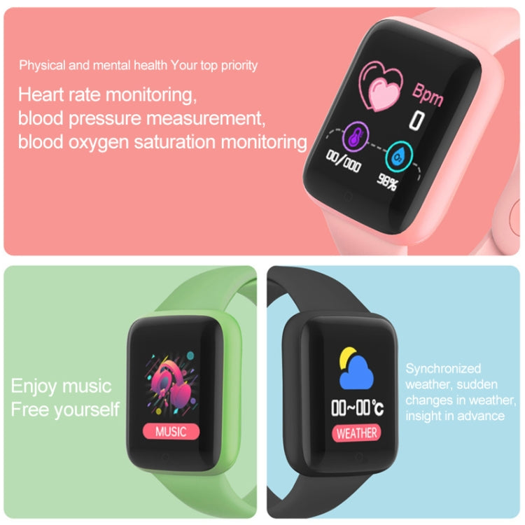 Montre connectée Y68M de 1,44 pouce, prise en charge de la fréquence cardiaque, de la pression artérielle et de la surveillance de l'oxygène dans le sang