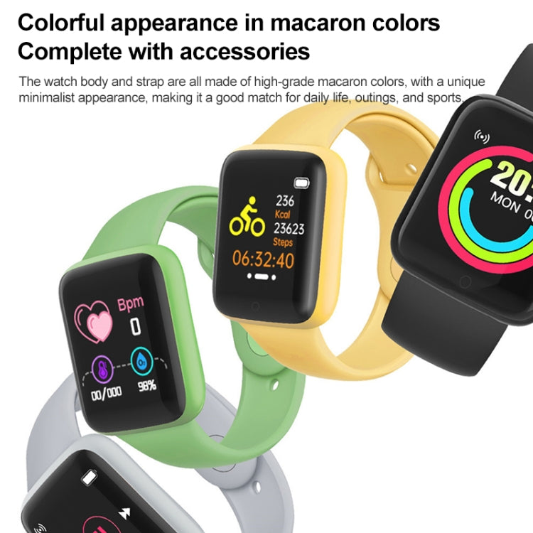 Montre connectée Y68M de 1,44 pouce, prise en charge de la fréquence cardiaque, de la pression artérielle et de la surveillance de l'oxygène dans le sang