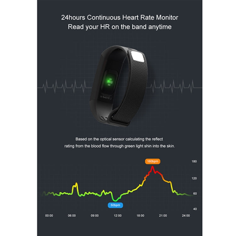 TLW B6 Fitness Tracker 0.96 inch TFT Screen Wristband Smart Bracelet, IP67 Waterproof, Support Sports Mode / Continuous Heart Rate Monitor / Sleep Monitor / Information Reminder, B6 Black, B6 Blue, B6 Red