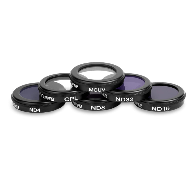 Sunnylife 6 in 1 HD MCUV + CPL + ND4 + ND8 + ND16 + ND32 Lens Filter Kit for DJI Mavic 2 / Zoom, MCUV+CPL+ND4+ND8+ND16+ND32