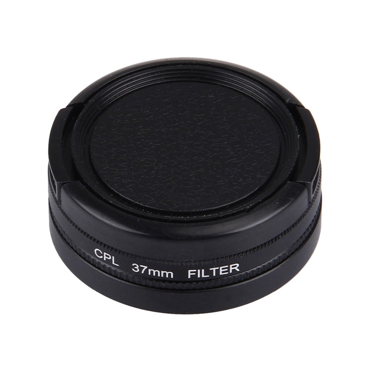 JUNESTAR for Xiaomi Xiaoyi Yi II 4K Sport Action Camera Proffesional 37mm CPL Filter + Lens Protective Cap, CPL Filter+Lens Cap