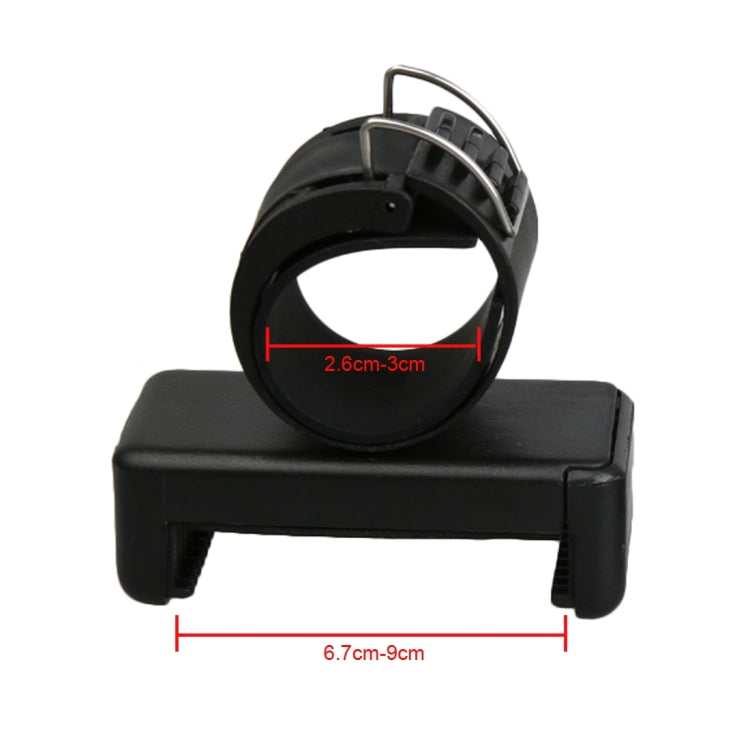 Mobile Phone Clip Holder for GoPro & SJCAM & Xiaoyi Handheld Selfie Monopod, Dig Clip Port Diameter: 2.6cm-3cm, Diameter: 2.6cm-3cm