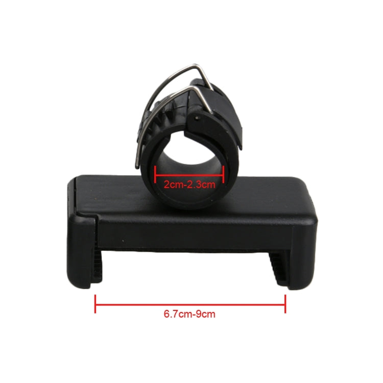 Mobile Phone Clip Holder for GoPro & SJCAM & Xiaoyi Handheld Selfie Monopod, Small Clip Port Diameter: 2cm-2.3cm, Diameter: 2cm-2.3cm