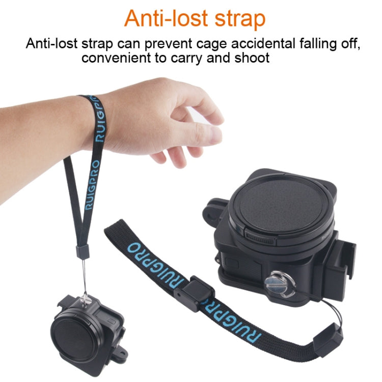 Housing Shell CNC Aluminum Alloy Protective Cage with Insurance Frame & 52mm UV Lens for GoPro HERO7 Black /6 /5, 52mm UV Black, 52mm UV Blue, 52mm UV Red