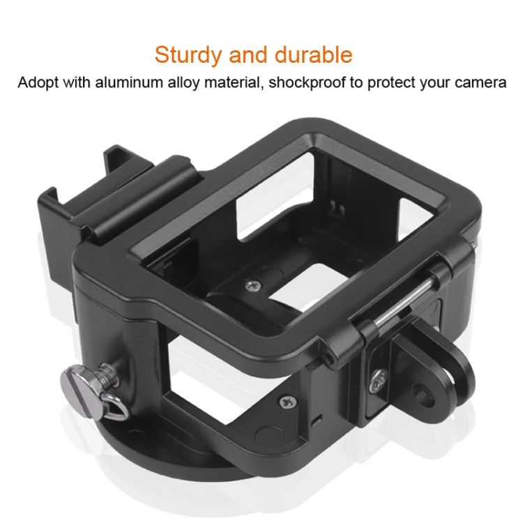 Housing Shell CNC Aluminum Alloy Protective Cage with Insurance Frame & 52mm UV Lens for GoPro HERO7 Black /6 /5, 52mm UV Black, 52mm UV Blue, 52mm UV Red