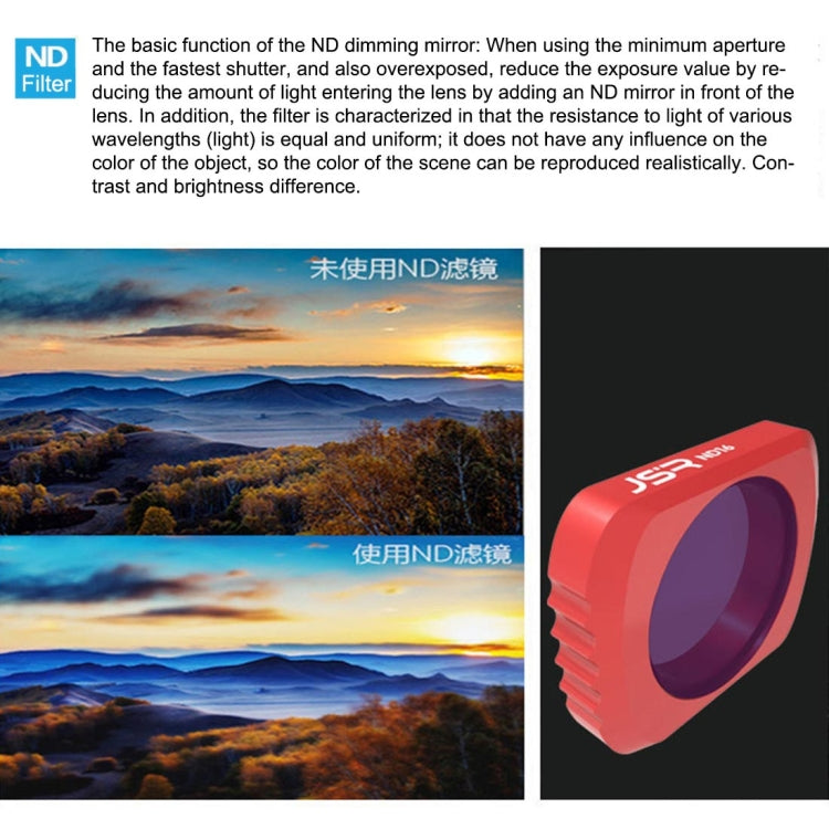 4 in 1  HD Slim ND8 & ND16  & CPL & ND32 & ND64 Lens Filter for DJI OSMO Pocket, CPL+ND8+ND16+ND32+ND64