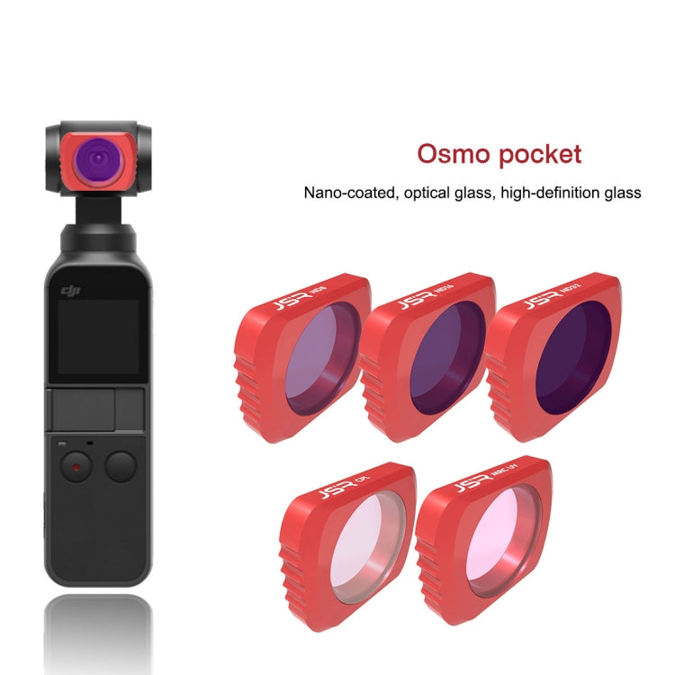 5 in 1  HD Slim ND8 & ND16 & ND32 & CPL & MCUV Lens Filter for DJI OSMO Pocket, CPL+ND8+ND16+ND32+MCUV