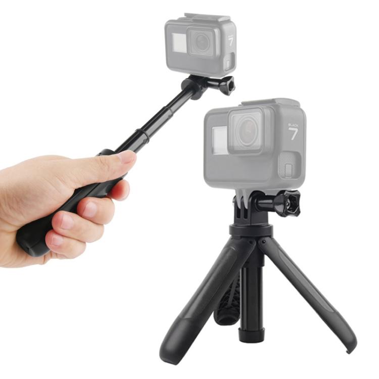 GP446 Multifunctional Mini Fixed Tripod for GoPro, Insta360, DJI and Other Action Cameras, GP446 (Black), GP446 (Grey), GP446 (Blue), GP446 (Red)