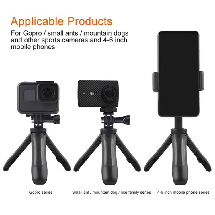 GP446 Multifunctional Mini Fixed Tripod for GoPro, Insta360, DJI and Other Action Cameras, GP446 (Black), GP446 (Grey), GP446 (Blue), GP446 (Red)