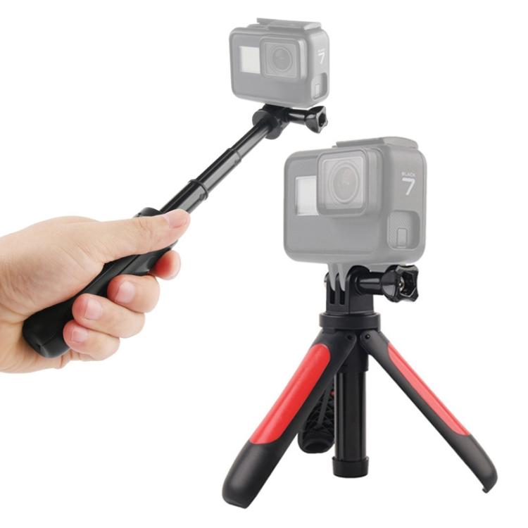 GP446 Multifunctional Mini Fixed Tripod for GoPro, Insta360, DJI and Other Action Cameras, GP446 (Black), GP446 (Grey), GP446 (Blue), GP446 (Red)