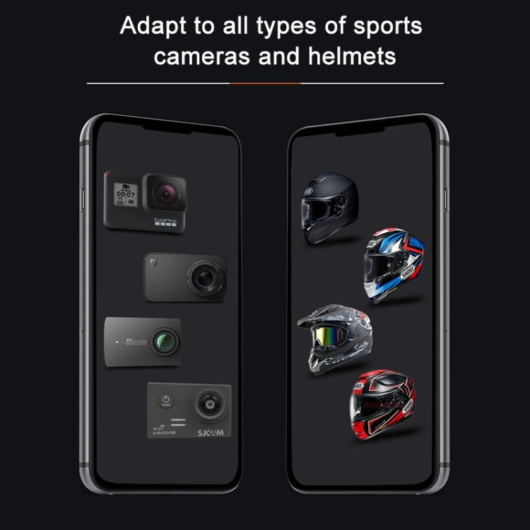 Helmet Belt Mount + Waterproof Housing Protective Case for GoPro HERO7 Black /6 /5, Helmet Belt Mount +Waterproof Case