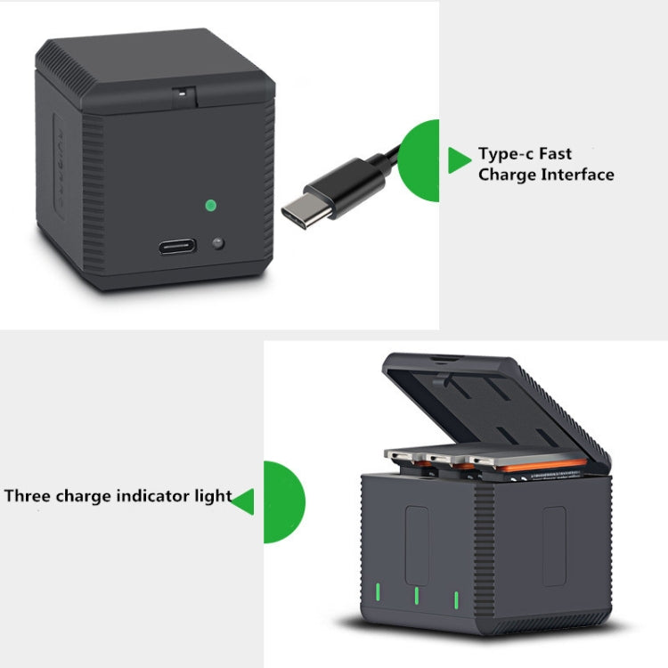 RUIGPRO 5V 3A QC 3.0 + PD Quick Charger Power Adapter for DJI OSMO Action, US Plug, Power Adapter