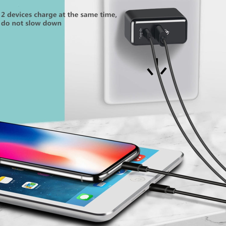 RUIGPRO 5V 3A QC 3.0 + PD Quick Charger Power Adapter for DJI OSMO Action, US Plug, Power Adapter