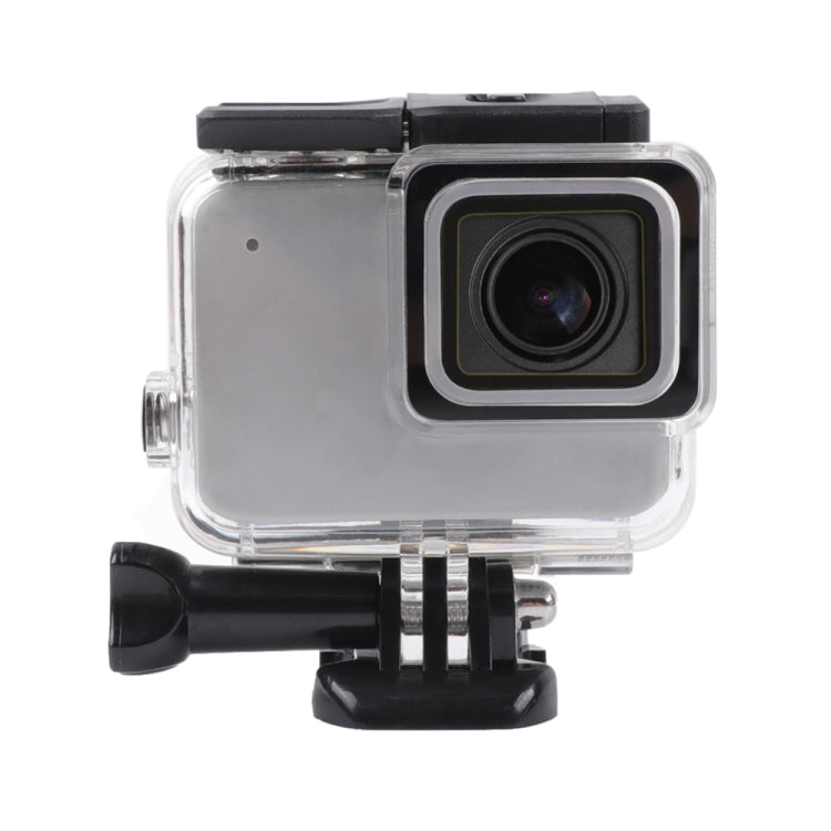 For GoPro HERO7 White /Silver Skeleton Housing Side Hollow Protective Case with Buckle Basic Mount & Screw, Side Hollow