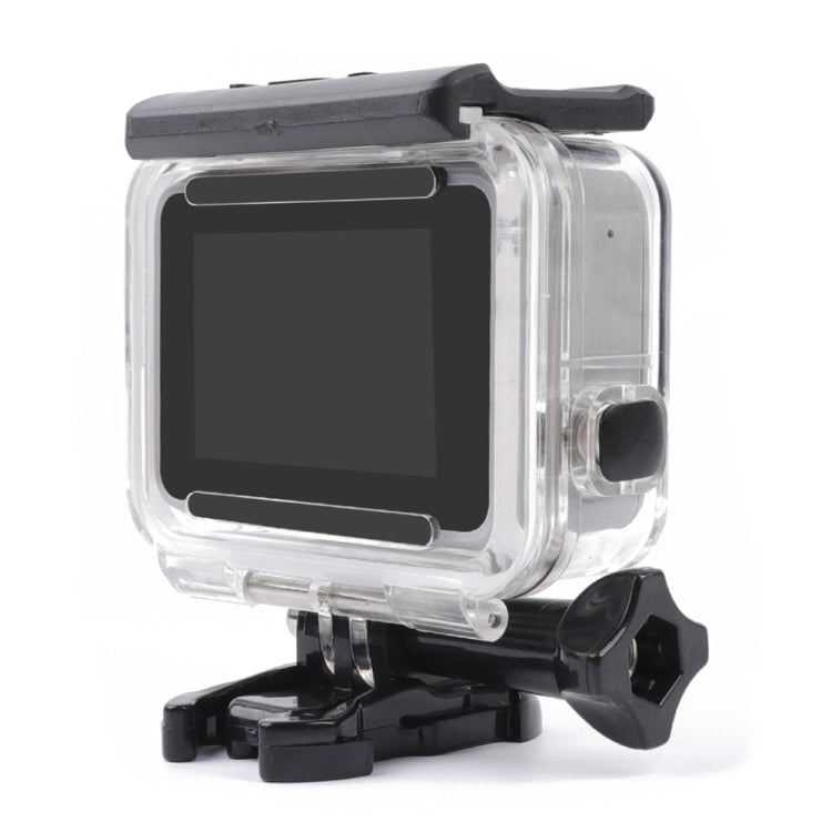 For GoPro HERO7 White /Silver Skeleton Housing Side Hollow Protective Case with Buckle Basic Mount & Screw, Side Hollow