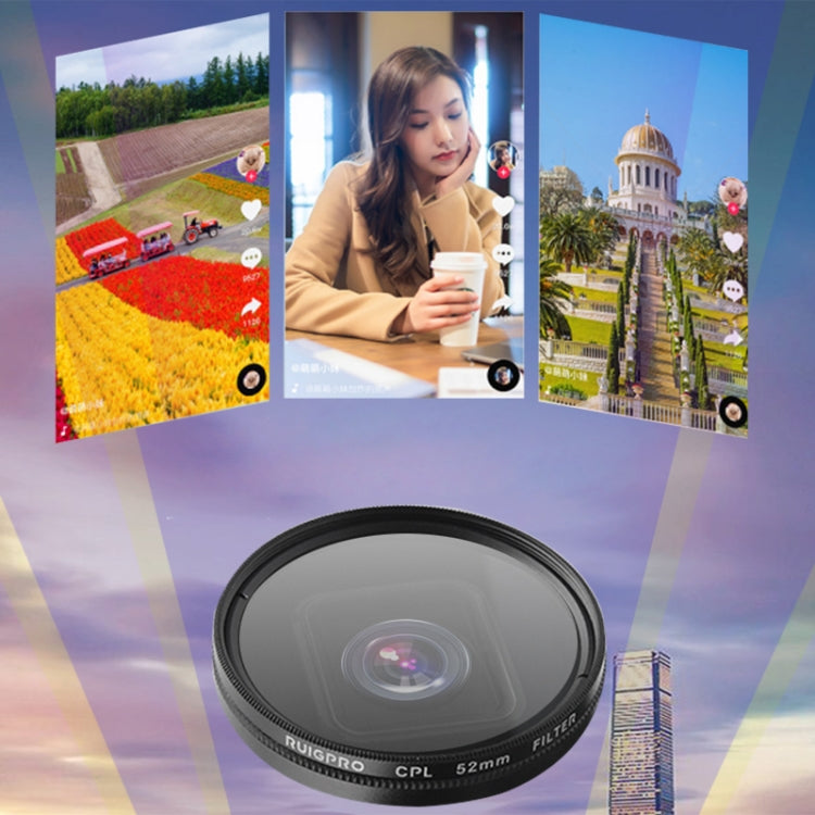 RUIGPRO for GoPro HERO 7/6 /5 Professional 52mm 8X Star Effect Lens Filter with Filter Adapter Ring & Lens Cap, Star Effect Lens