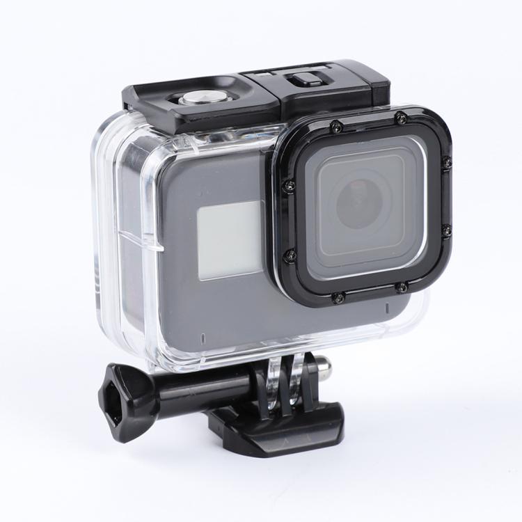 For GoPro HERO8 Black 45m Waterproof Housing Protective Case with Buckle Basic Mount & Screw, For GoPro HERO8 Black