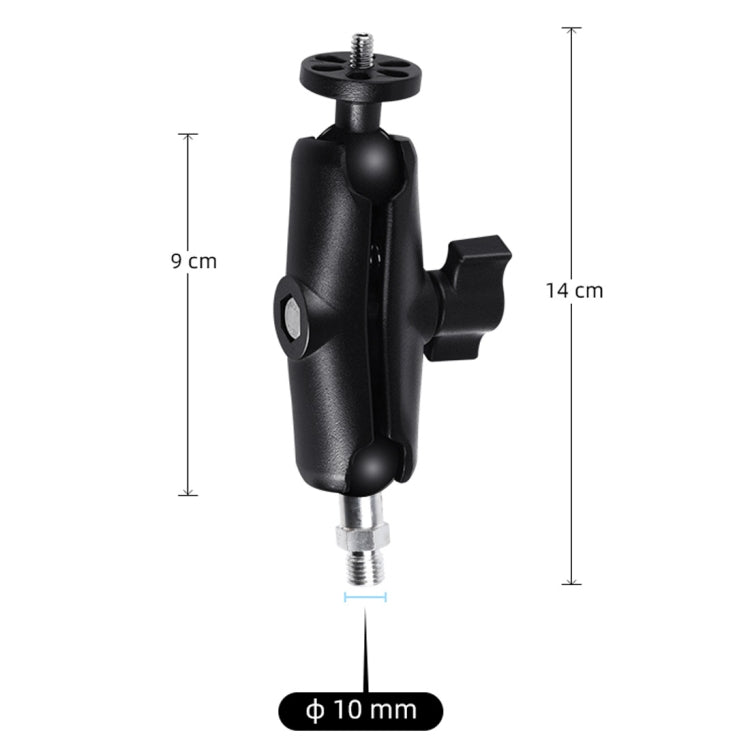 M10 9cm Connecting Rod Fixed Motorcycle Mount Holder with Tripod Adapter & Screw for GoPro, Insta360, DJI and Other Action Cameras, M10 9cm Connecting Rod Holder