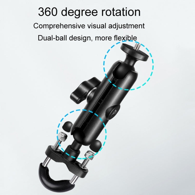9cm Connecting Rod 20mm Ball Head Motorcycle Handlebar Fixed Mount Holder with Tripod Adapter & Screw for GoPro, Insta360, DJI and Other Action Cameras, 9.5cm Connecting Rod Holder