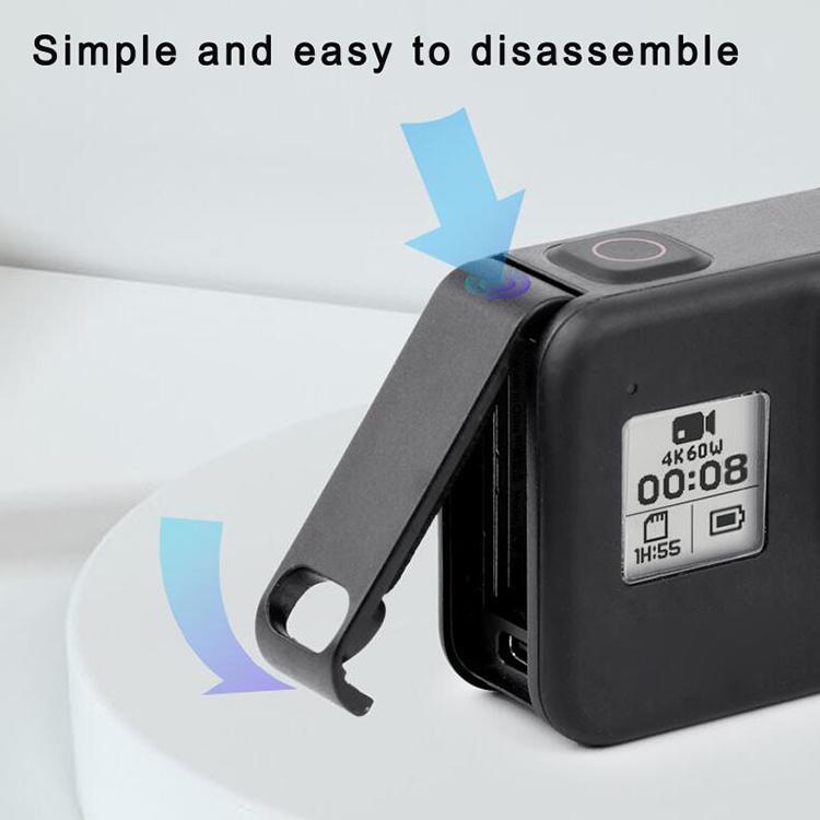 Sports Camera Rechargeable Battery Replacement Cover Side Cover for GoPro HERO8, Side Cover for GoPro HERO8