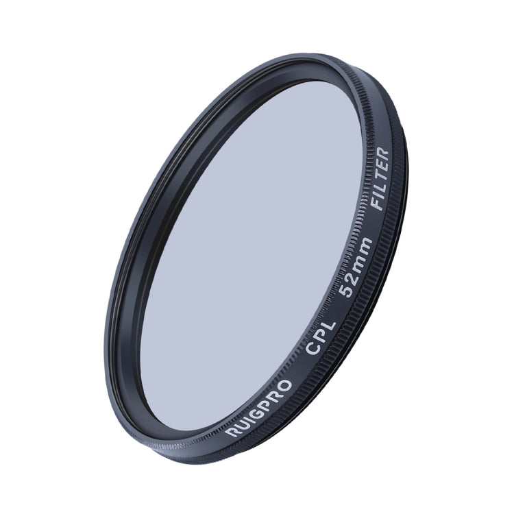 RUIGPRO for GoPro HERO10 Black / HERO9 Black Professional 52mm CPL Lens Filter with Filter Adapter Ring & Lens Cap